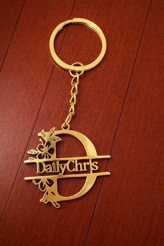 Daily Chris – D logós kulcstartó